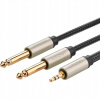 Ugreen AV126 kábel 2x jack (6,3 mm) - minijack (3,5 mm) 1 m
