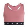 adidas Kids' Primelft Non Wired Low Impact Sports Bra Precri/Blck/Whi 9-10 Years
