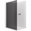 CERANO - Sprchová zástena Walk-in Crystal Ľ/P - 10 mm - bezvzperový systém - chróm, grafitové sklo - 130x200 cm