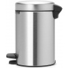 Odpadkový kôš NewIcon matná oceľ pedál 3 l