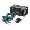 XTLINE XT102750-1B5B Aku hoblík 18 V + baterie 5.0 Ah + nabíječka 3.5 A + box