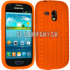 Silikónový obal Samsung Galaxy S III Mini – Tire – oranžová
