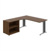 OFFICE PRO s.r.o. HOBIS kancelársky stôl pracovný tvarový, ergo pravý - FE 1800 60 H P, orech
