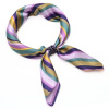 Šatka so sponkou Letuška Light - fialová s pruhmi