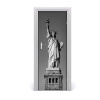 Fototapeta samolepiace na dvere socha Slobody 75x205