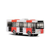 Rappa 241107 Kovový autobus PID Praha červená 8 cm