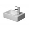 Duravit Vero Air - Umývadielko, 38x25 cm, bez prepadu, otvor na batériu vpravo, biela 0724380000