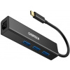 USB Hub Choetech 4-In-1 USB-C to RJ45 adaptér (HUB-U02)