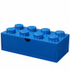 LEGO® stolní box 8 se zásuvkou modrý LEGO40211731