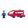 Woody Moderná elektrická mašinka, červená
