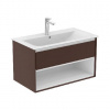 Ideal Standard Connect Air - Skrinka pod umývadlo 100x44x52 cm, hnedá mat/biela mat E0828VY