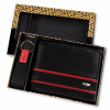 Peňaženka - Peterson Wallet Prírodná koža Čierna PTN PK2-N992 BL-RED-MALE Produkt (Peterson set portfólio kožený prsteň pre darček pre darček)