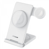 Bezdrôtová nabíjačka Nillkin PowerTrio 3v1 MagSafe pre Apple Watch biela (MFI)
