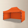 BRIMO Exkluzívny oceľový párty stan ROZMER STANU: 3x4,5m, Farba: Oranžový