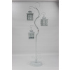 Lanterine lampa kovový strom strom biely strom (Lucerna stromov s 3 jazerami vysoká vysoká 90 cm)