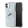 Karl Lagerfeld IML K&CH Heads Metal Frame MagSafe Zadní Kryt pro iPhone 11 Transparent KLHMN61HLSKCH