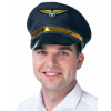 Čiapka - PILOT AVIATRIX - tmavomodrá s nášivkou a zlatým lemom