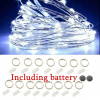 Svetelný stĺp do záhrady - 15ks girlandský medený drôt LED LAD LAGS String Light Outdoor Light Fairy Light (15ks girlandová medená drôtená lampa LED reťazové svetlo Vonkajšie svetlo rozprávkové svetlo