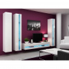 Cama Meble Obývačka VIGO NEW 6, biely mat/biely lesk