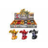 Teddies Transformer auto/robot kov/plast 13cm 3 farby na spätné natiahnutie