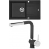 Set Sinks G4830XC (dřez Linea 780 XC Granblack 30 + baterie Mix 3 P Granblack 30)