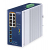PLANET Planet IGS-1000-8UP4X Priemyselný 8-portový Gigabitový Prepínač Nezariadený (IGS-1000-8UP4X)