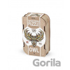 Drevenné puzzle – sova veľkosť M drevený box - ECO WOOD ART