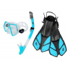 Acra Šnorchlovací set 3 v 1, LIGHT BLUE, L/XL, plutvy 42-47