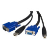 STARTECH 6 ft 2-in-1 USB KVM Cable, STARTECH 6 ft 2-in-1 USB KVM Cable - SVUSB2N1_6