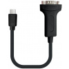 PremiumCord Prevodník USB-C na RS232 0,2 m ku31-232A