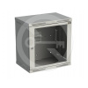 SOLARIX Rozvádzač nástenný SENSA 12U 400mm, dvere sklo, RAL 7035, SENSA-12U-64-11-G