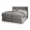 Manželská boxspring posteľ s úložným priestorom Arezi 160x200 - sivá