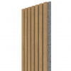 VZORKA - WALL CONCEPT akustický panel Dub rustic, sivý filc + MDF, 240x135x21 mm