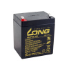 Long 12V 5Ah olověný akumulátor F1 (WP5-12 F1)