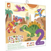 Janod My arts&crafts Maxi Kreatívna sada Prelepovateľné samolepky Dinosaury