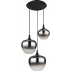 Globo Lighting Maxy závesné svietidlo 3x40 W čierna-dymová 15548-3H