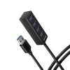 AXAGON MINI hub USB-A / HUE-M1AL / USB 3.2 Gen1 / 4x USB-A / kovové tělo / 1,2m