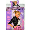 Bavlněné povlečení Hannah Montana fialová 70x90 - 140x200cm