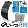 Solárny FV ostrovný systém VE OFFGRID DC12V FLSP100Wp/RM10A/AG90Ah/O4 HiTech10BT-MSHIP (HiTech10BT-MSHIP-4M: Konfigurovateľný pevný solárny FV ostrovný komplet OFF-GRID s Bluetooth komunikáciou pre MI