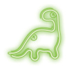 Neónové LED svetlo DINOSAUR zelené NNE01 Neolia