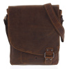 Pánska kožená taška khaki - Greenwood Maroon Khaki