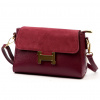 Dámska kožená kabelka cez rameno Luka 20-097 bordovej farby 22 x 14 x 10,5 cm