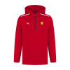 Ferrari pánska mikina s kapucňou 1/4 Zip red F1 Team 2025