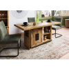 Bighome - Jedálenský stôl mango 160x80x76 prírodný lakovaný IRON