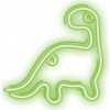 Neónové LED svetlo DINOSAUR zelené NNE01 Neolia
