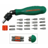 Sada bitov - ploché, krížové, Imbus, TORX, s račňovou rukoväťou, 19 dielov - JONNESWAY DR0219S