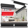 Magnetické lištové osvetlenie SADA: Lišta 1m + 2x LED reflektor SPOT