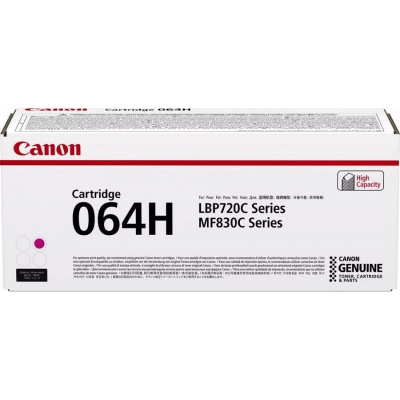 Canon originální toner CRG-064 H M, magenta, 10400str., 4934C001, high capacity, Canon i-SENSYS MF832Cdw