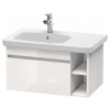 Duravit DuraStyle Umývadlová skrinka 40x73x45 cm, 1 zásuvka, lesklá biela DS639402222