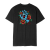 SANTA CRUZ tričko - Screaming Flash Center T-Shirt Black (BLACK) veľkosť: M